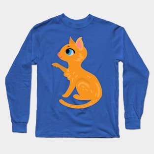 Cat with paw in the Long Sleeve T-Shirt